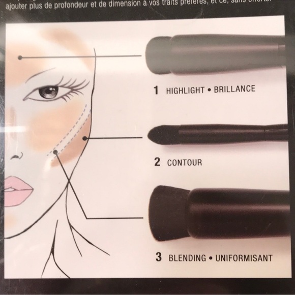 NYX  SET OF contour MAKEUP  BRUSHES - Picture 2 of 4